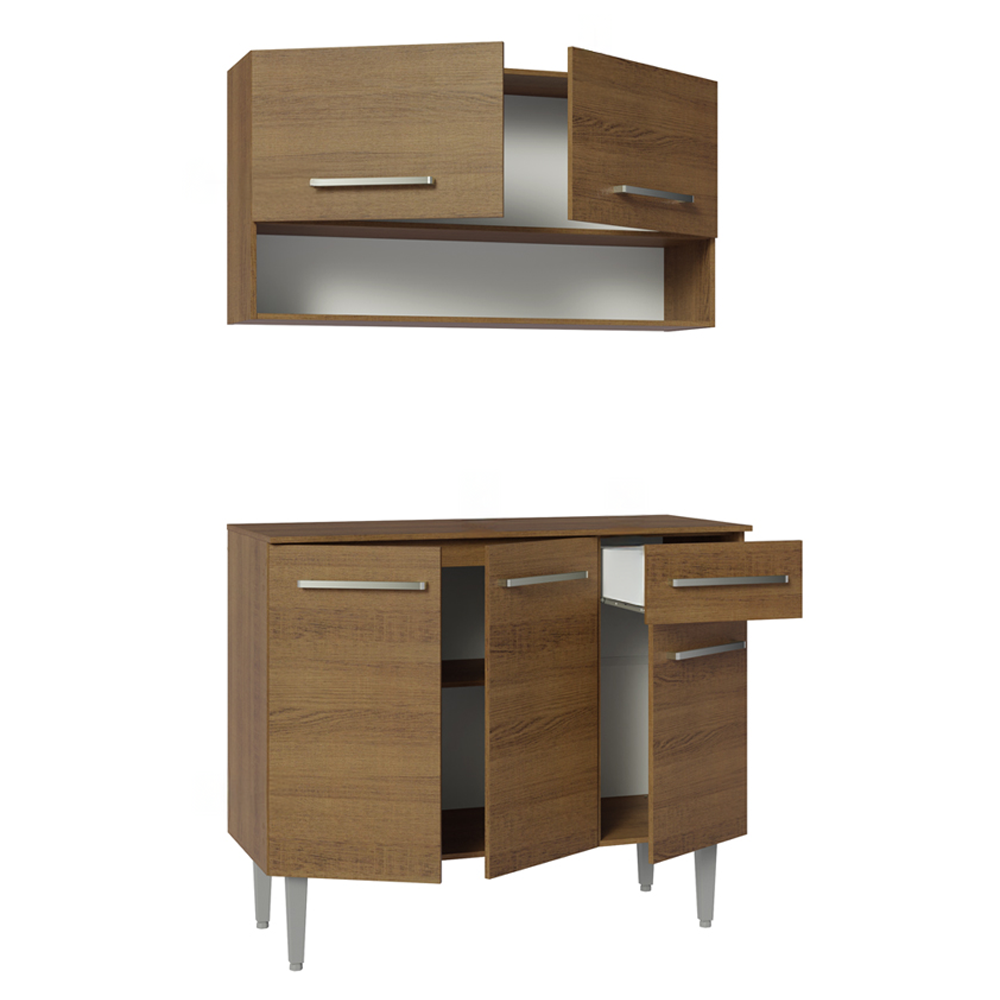Cocina Integral Compacta Emilly 1.05 m Marrón 03