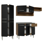 Cocina Integral Emilly 2.30 m con Mesón de Acero 12