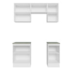 Cocina Integral Glamy 1.60 Metros Blanco/Marrón 07