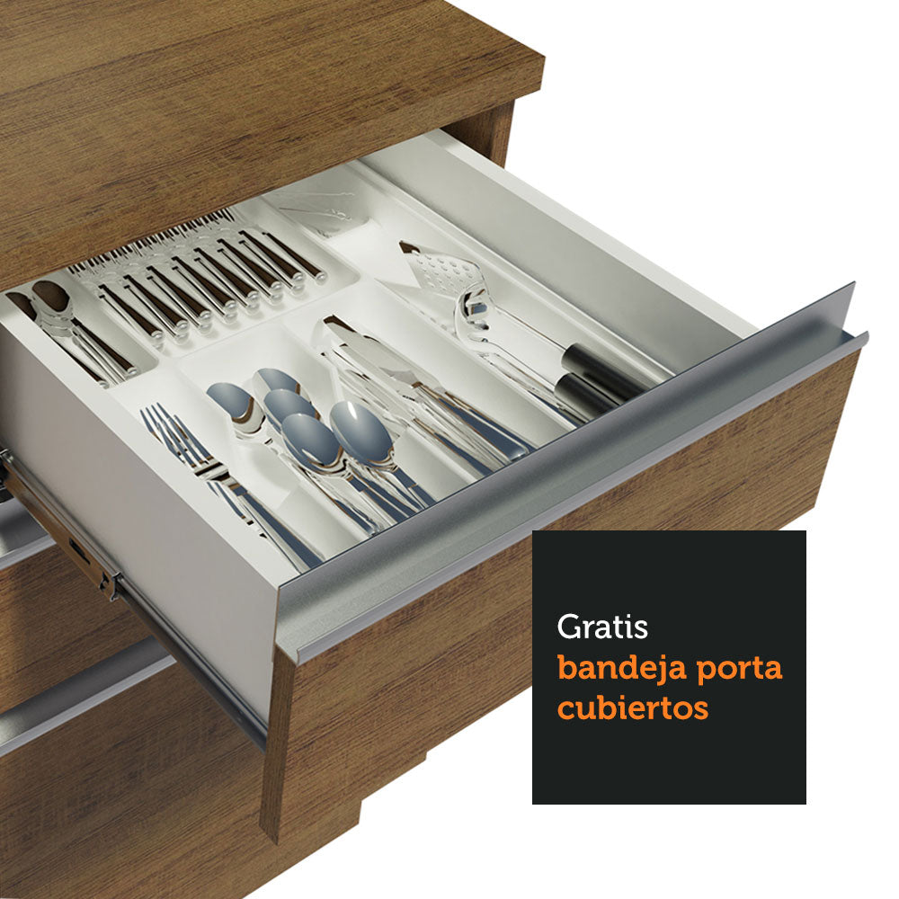 Cocina Integral Glamy 1.80 Metros Marrón 08