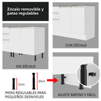 Cocina Integral Parma 2.20 Metros Blanco 02