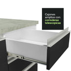Cocina Integral Glamy 2.60 Metros Blanco/Negro 05