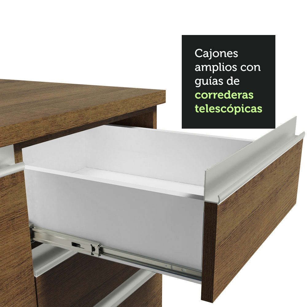 Cocina Integral Glamy 2.60 Metros Marrón 05