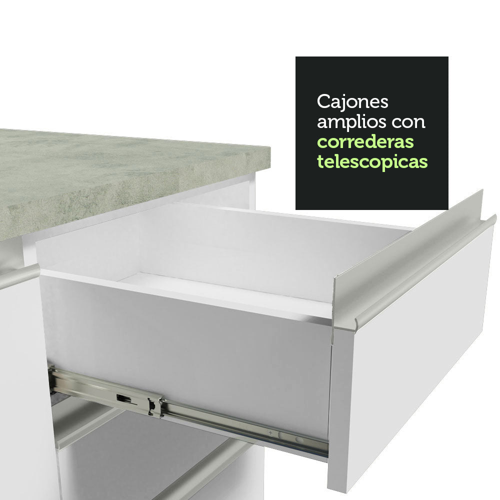 Cocina Integral Marina 2.80 Metros Blanco