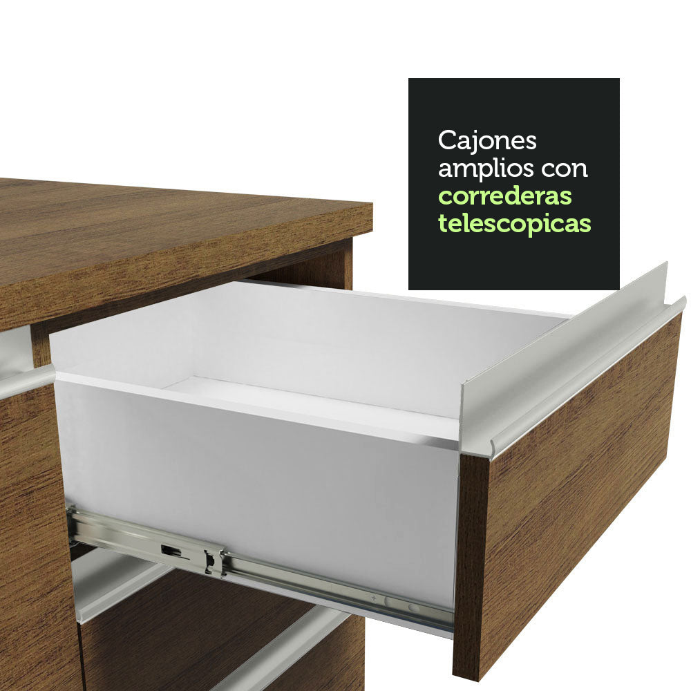 Cocina Integral Vicenza 2.90 Metros Marrón 02