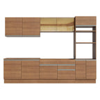 Cocina Integral Glamy 3.10 Metros Marrón 01