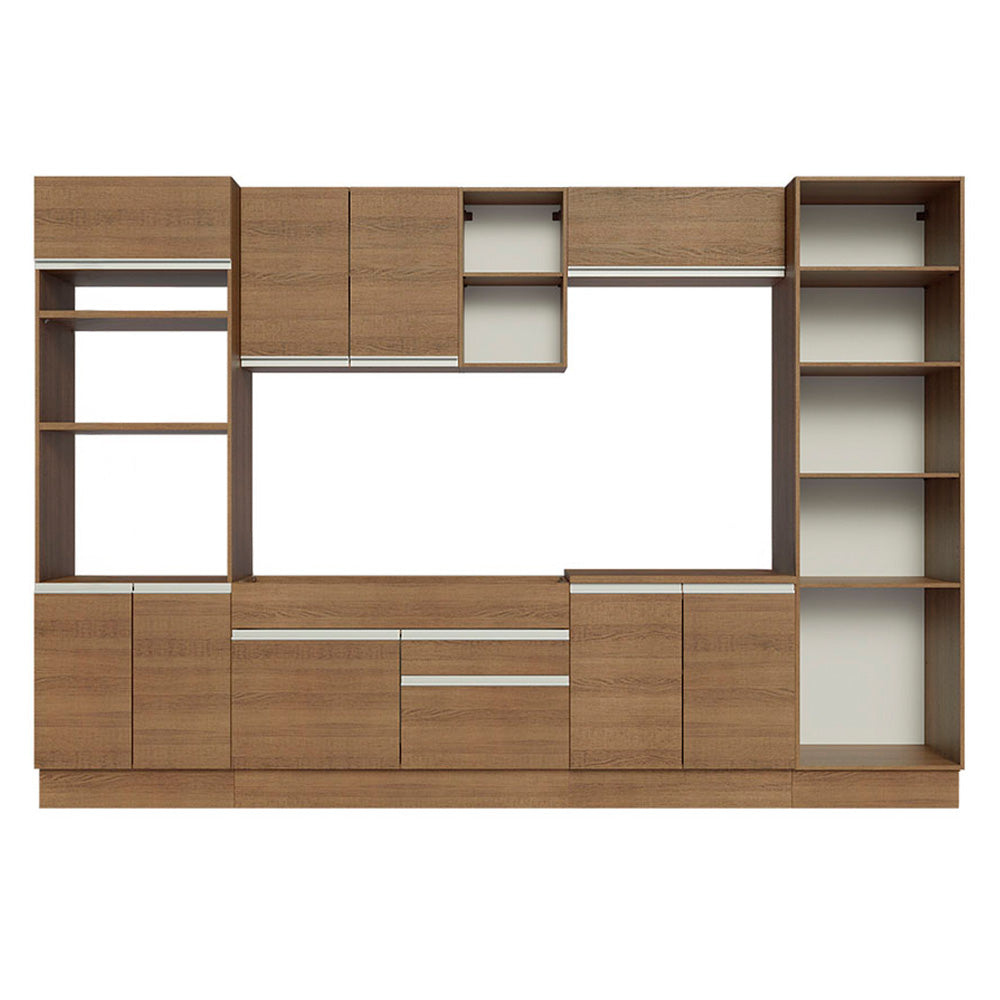 Cocina Integral Glamy 3.30 Metros Marrón