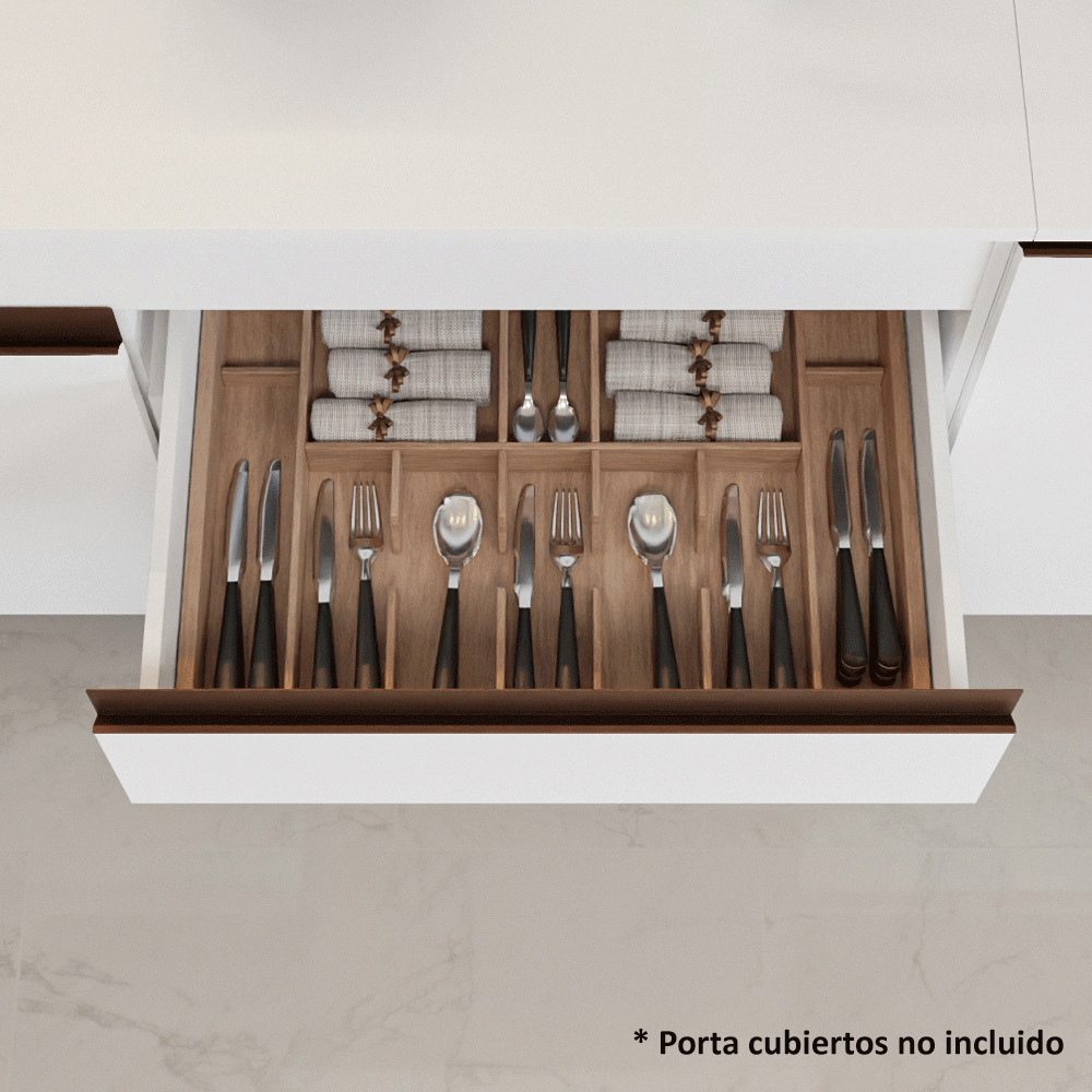 Cocina Integral Reims 1.90 m con Encimera Blanco 04