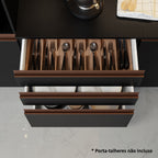Cocina Integral Reims 2.40 m con Encimera Negro 02