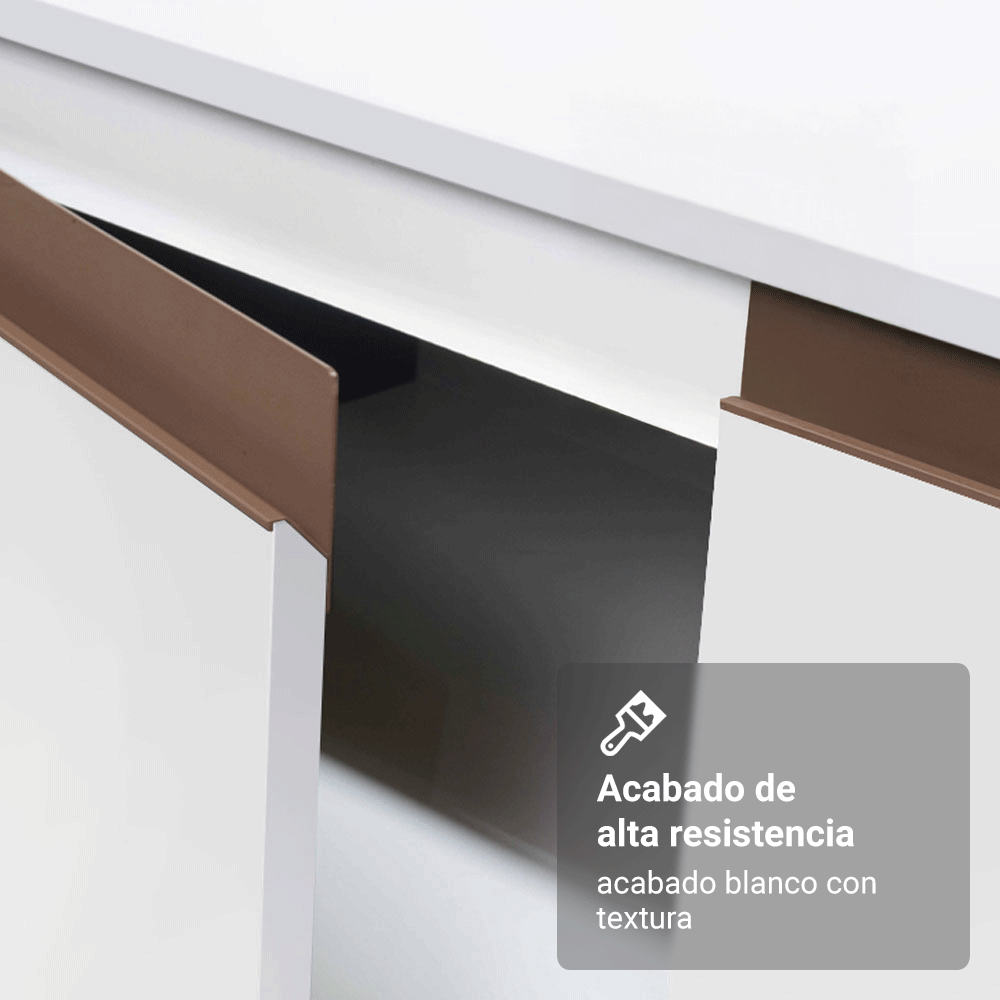 Cocina Integral Reims 2.50 m con Encimera Blanco 07