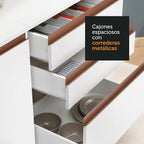 Cocina Integral Reims 2.60 m con Encimera Blanco 10