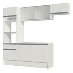 Cocina Integral Topazio 2.40 m con Encimera Blanco 01