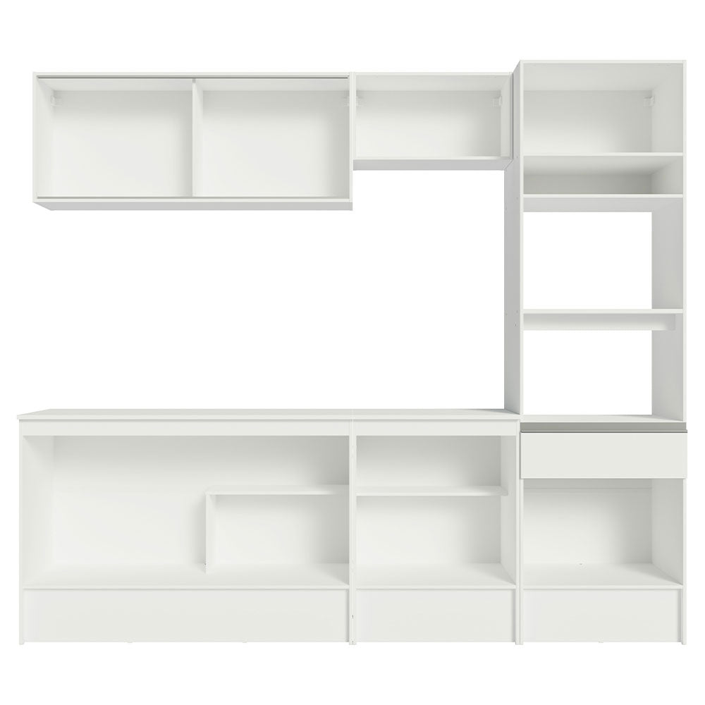 Cocina Integral Topazio 2.40 Metros con Encimera Blanco 05