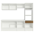 Cocina Integral Topazio 2.40 m con Encimera Blanco/Marrón 05