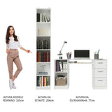 Escritorio de Oficina Alaska + Mueble Estante Librero