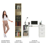 Escritorio de Oficina Alaska + Mueble Estante Librero