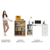 Escritorio de Oficina Alaska + Mueble Estante Librero