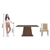Juego de Comedor Ashley con 4 Sillas