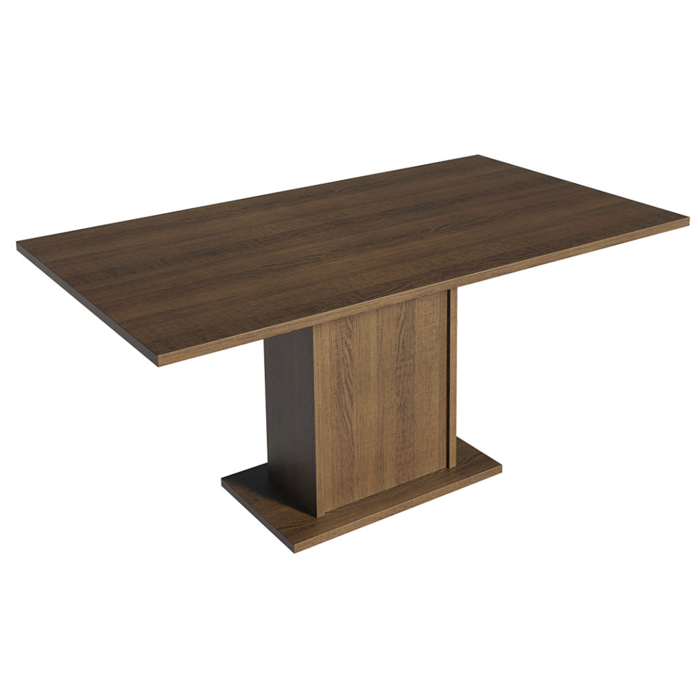 Juego de Comedor Augusta con 6 Sillas Marrón/Negro