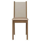 Juego de Comedor Marisa con 8 Sillas Marrón/Crema/Beige