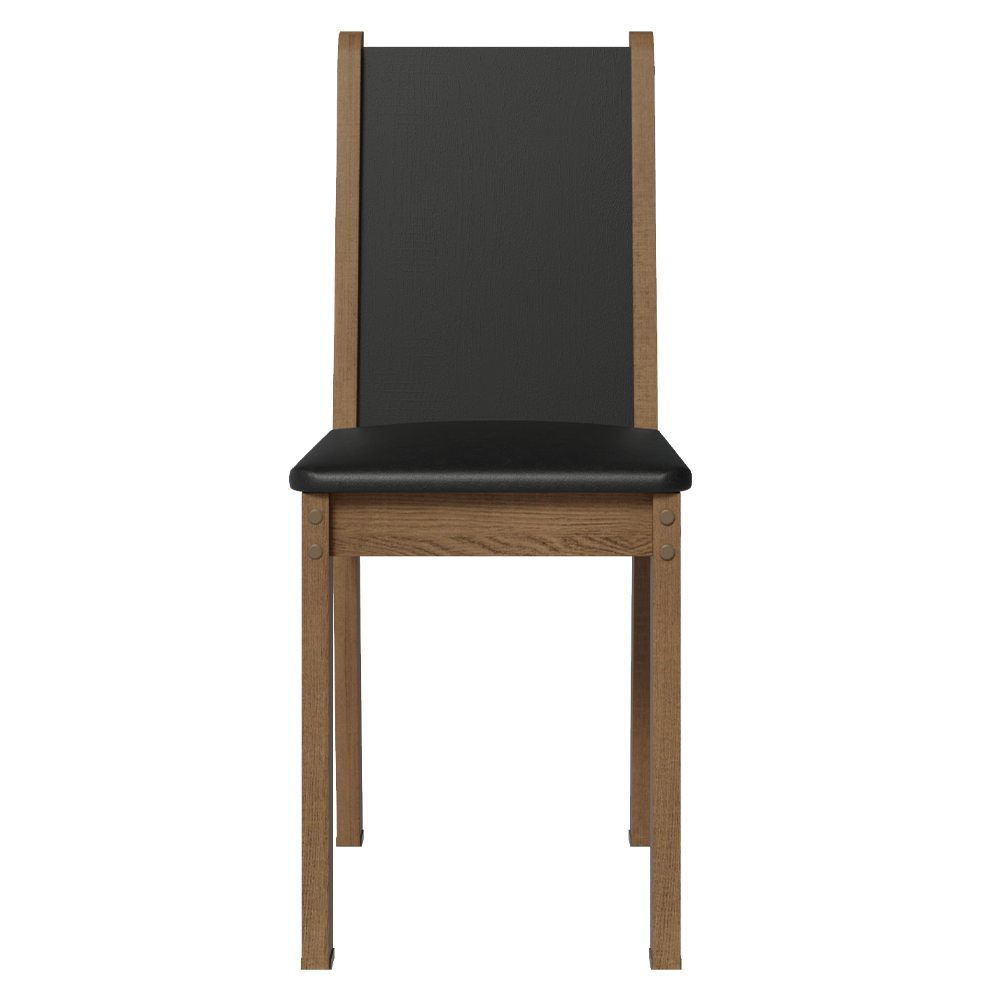 Juego de Comedor Marisa con 8 Sillas Marrón/Negro