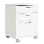 Cajonera para Baño 48 cm con 3 Cajones y Ruedas Blanco Madesa