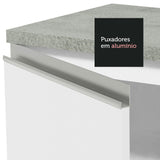 Kit 2 Muebles para Baño 140 cm 2 Puertas 3 Cajones con Encimeras