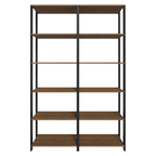 Armario Estante Organizador Multiuso Madesa con 10 Niveles 118 cm Marrón/Negro