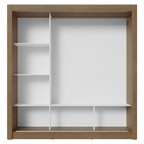 Clóset Monaco 3 Puertas Corredizas 1 Espejo Marrón 170 cm x 205 cm x 51 cm