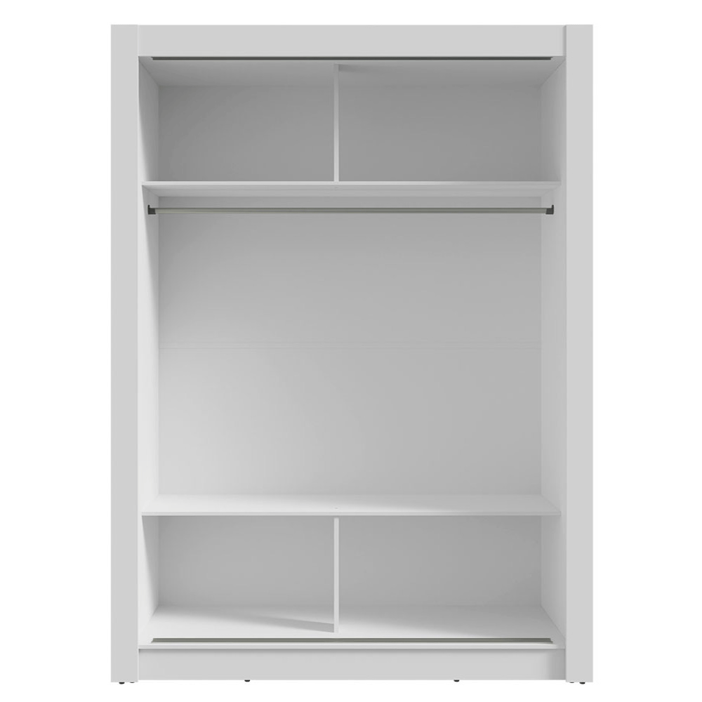 Closet Denver 2 Puertas Corredizas con Espejos Blanco 117 cm x 205 cm