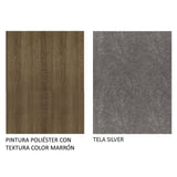 Kit 2 Sillas de Comedor Madesa 4255 Silver