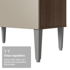 Mueble de Cocina Compacta Aura 2.00 Metros MarrónCrema