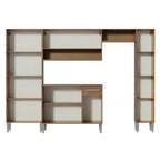 Cocina Integral Emilly Hit 2.60 Metros Marrón/Negro/Marrón