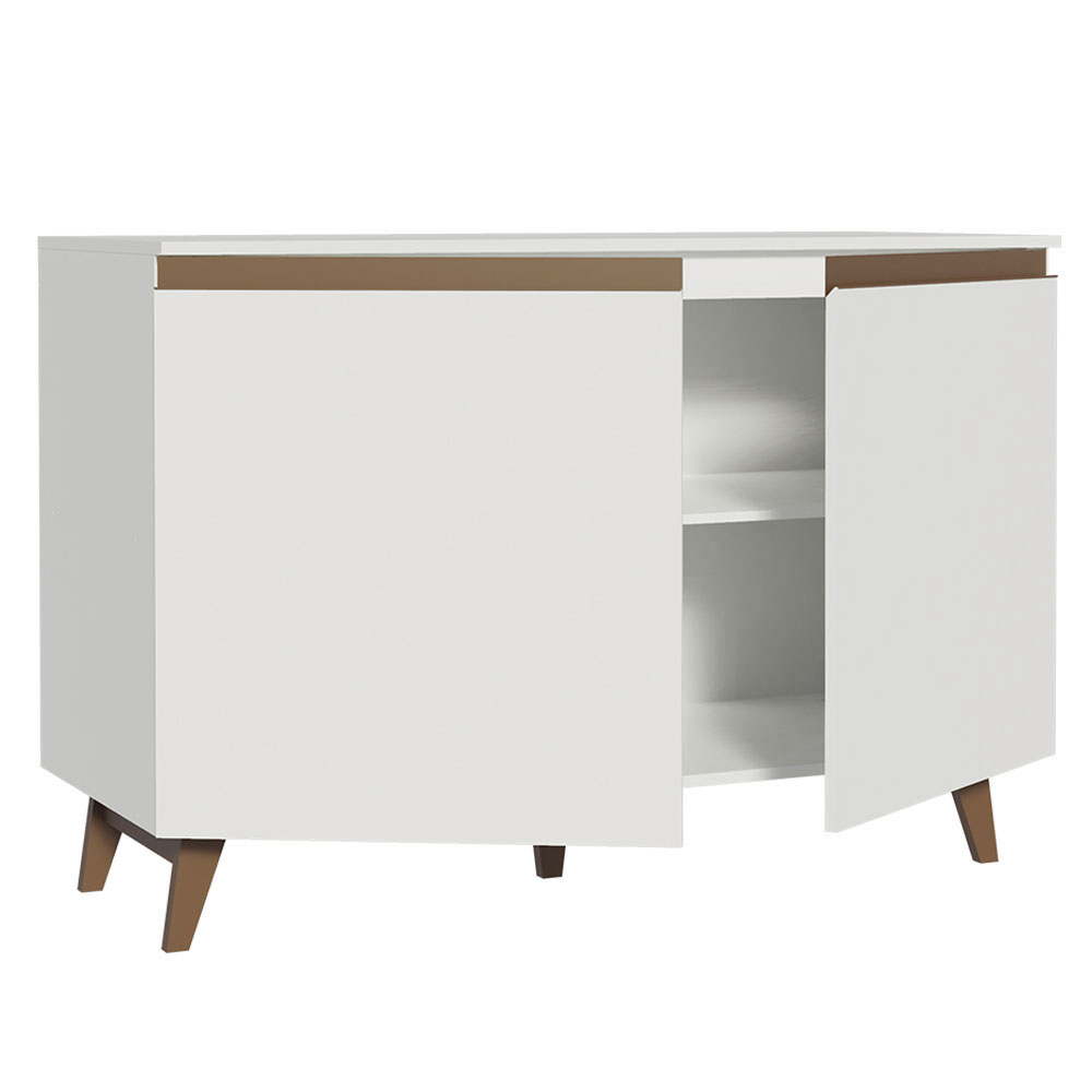 Mueble de Cocina Bajo Reims 1.20 Metros 2 Puertas con Encimera Blanco