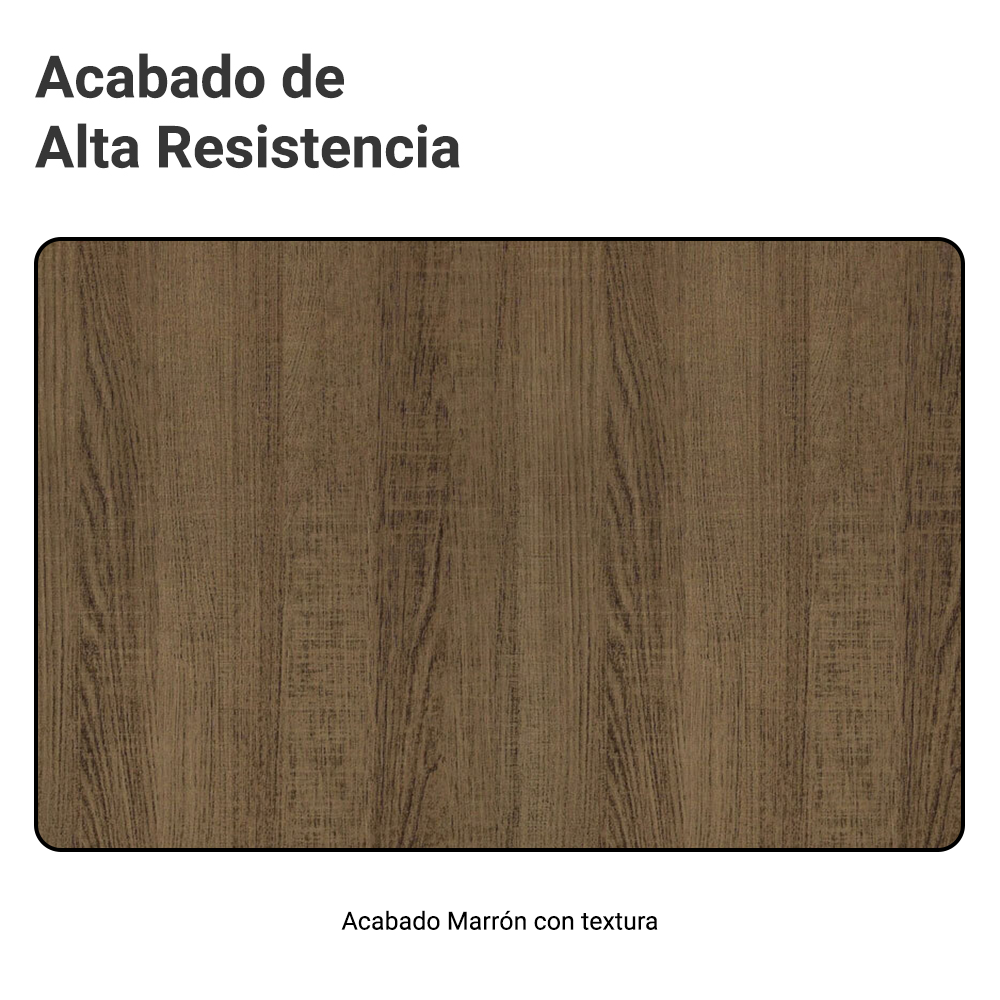 Mueble de Cocina Emilly 1.05 m 3 Puertas 1 Cajón con Encimera de MDP Marrón