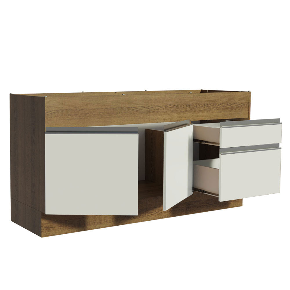 Mueble de Cocina Bajo Glamy 1.50 Metros 2 Puertas 2 Cajones