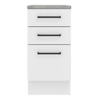 Mueble de Cocina Bajo Agata 40 cm 3 Cajones Blanco