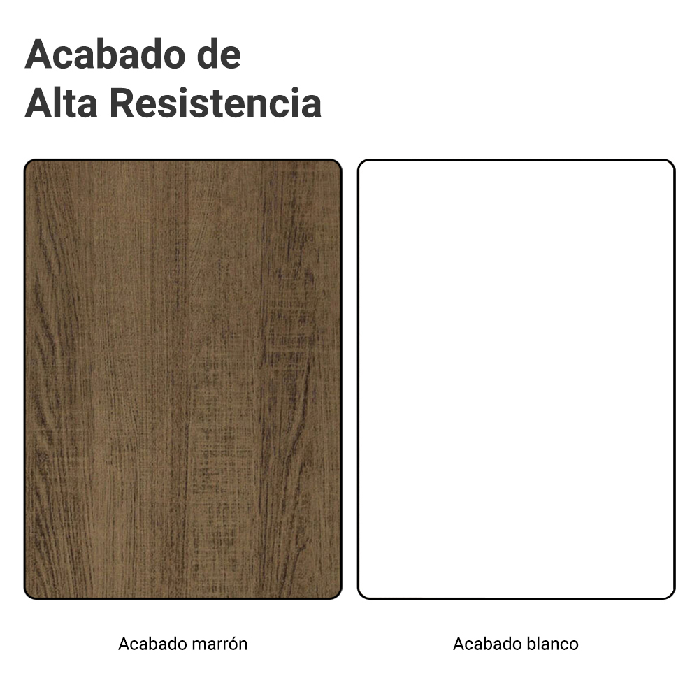 Mueble de Cocina Bajo de Esquina Glamy 1 Puerta Marrón/Blanco