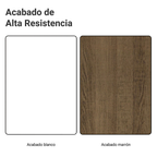Mueble de Cocina Bajo de Esquina Glamy 1 Puerta Blanco/Marrón