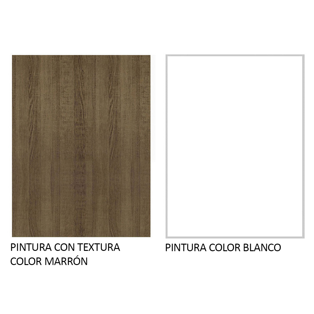 Mueble de Cocina Superior Agata 1.20 Metros 2 Puertas Marrón/Blanco