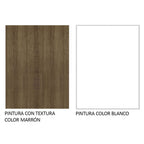 Mueble de Cocina Superior Glamy 1.20 Metros 2 Puertas Marrón/Blanco