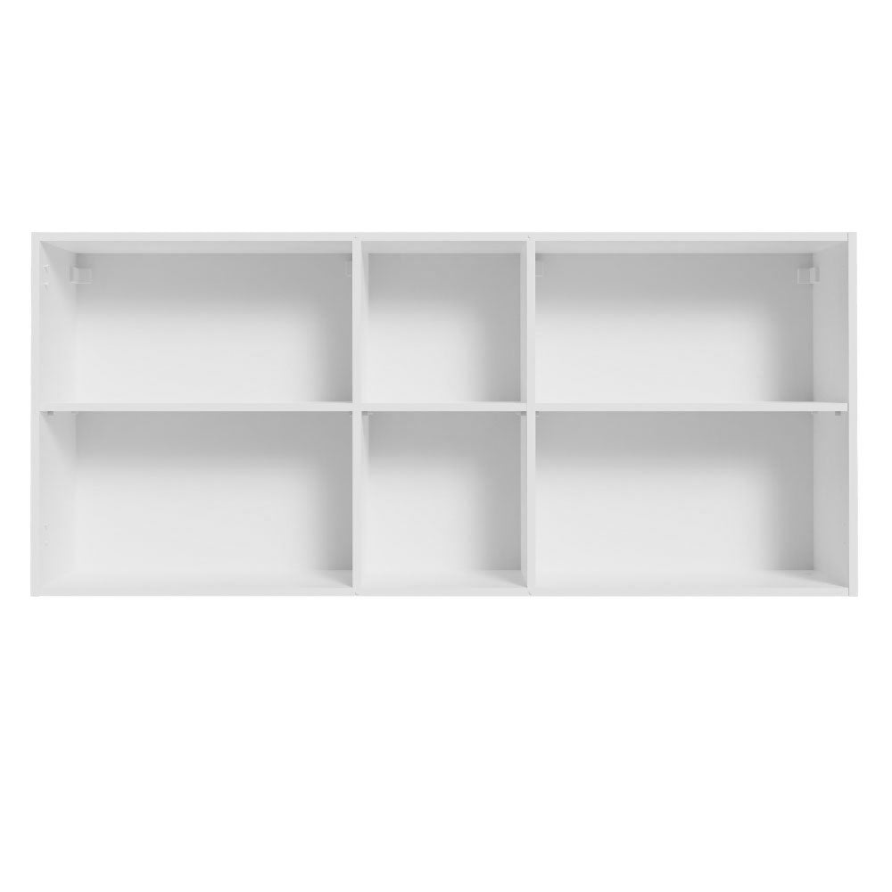 Mueble de Cocina Superior Agata 1.50 m 2 Puertas 2 Nichos Centrales Blanco/Crema