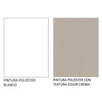 Mueble de Cocina Superior Agata 80 cm 2 Puertas Blanco/Crema