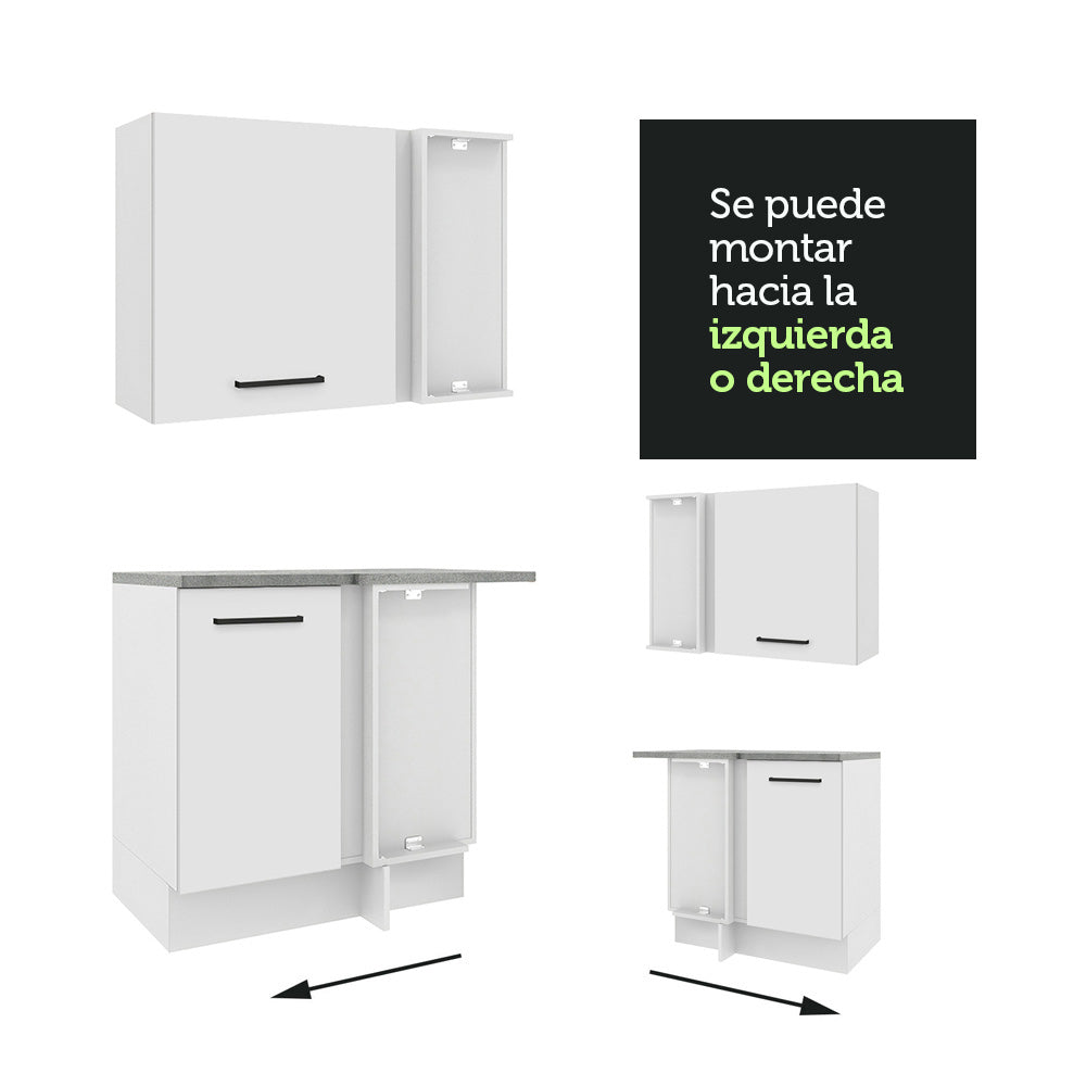 Cocina Integral de Esquina Agata 5.00 m Blanco 01