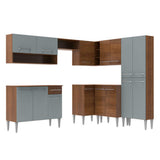 Cocina Integral de Esquina Emilly Ice 4.20 m