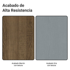 Cocina Integral Agata 1.20 Metros Marrón/Gris 02