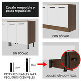 Kit 2 Muebles de Cocina Bajo Agata 2.00 Metros