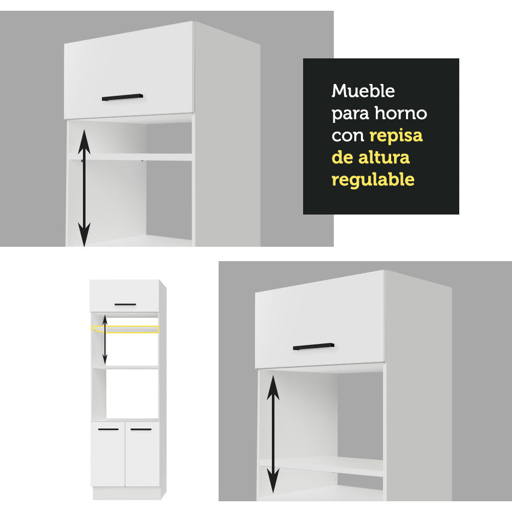 Cocina Integral Agata 2.50 m Blanco 01
