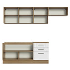Cocina Integral Agata 2.60 m Marrón/Blanco 02