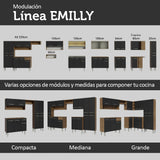 Cocina Integral Emilly 1.70 m con Mesón de Acero 11